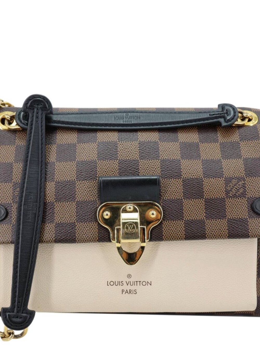 Louis Vuitton Vavin PM Damier Ebene Crossbody Bag Cream